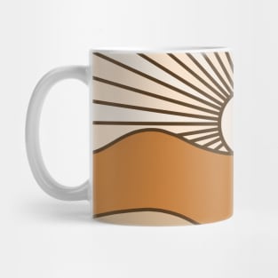 Boho Sunset Mountains Landscape Warm Colors Mug